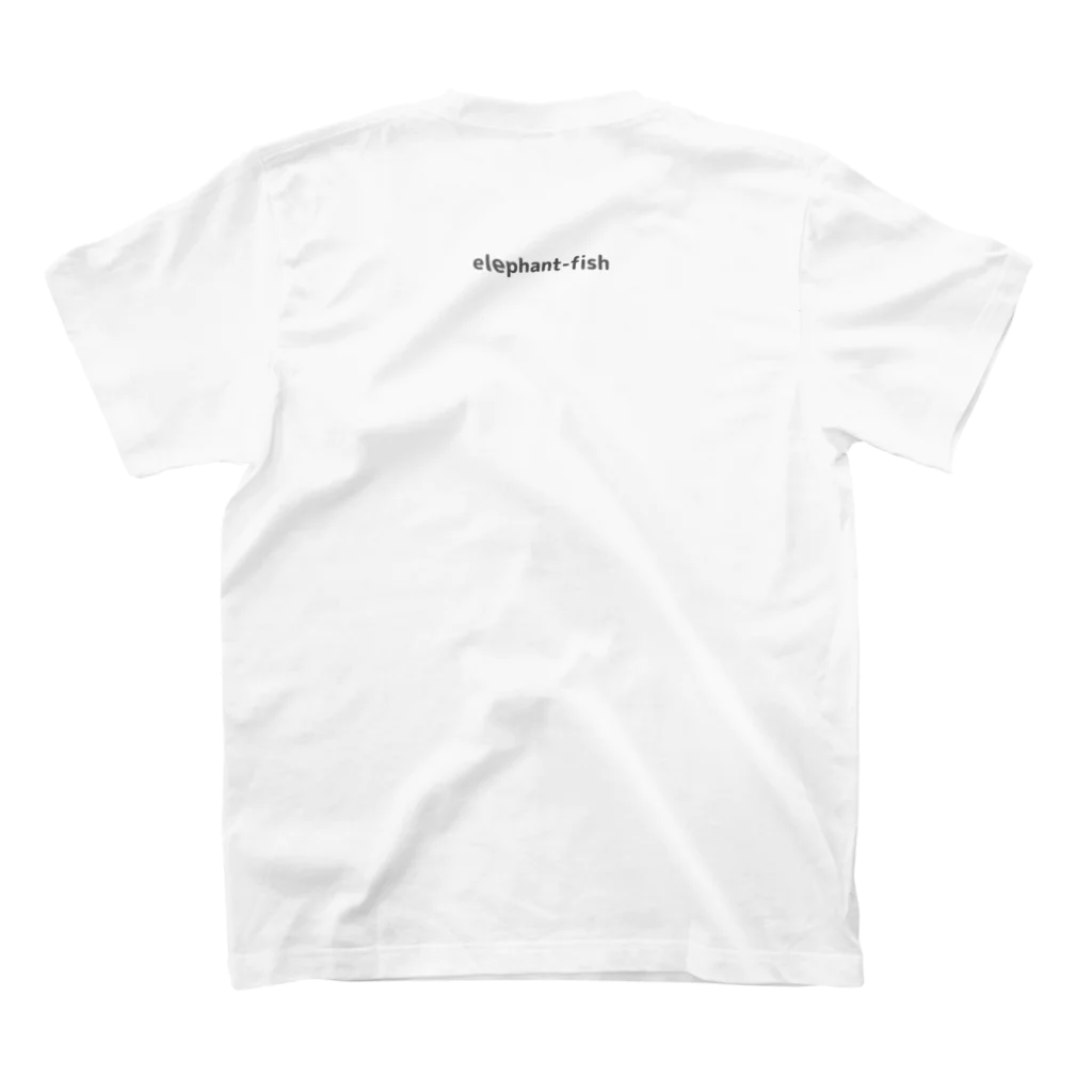 elephant-fishのシンプルアー４ スタンダードTシャツの裏面