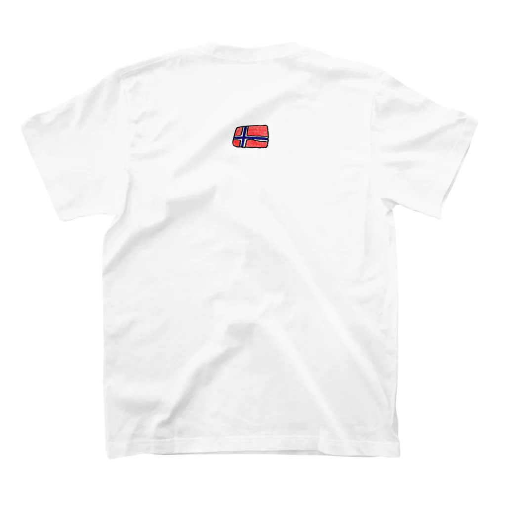 むぎのノルウェー語であいらぶゆー Regular Fit T-Shirtの裏面