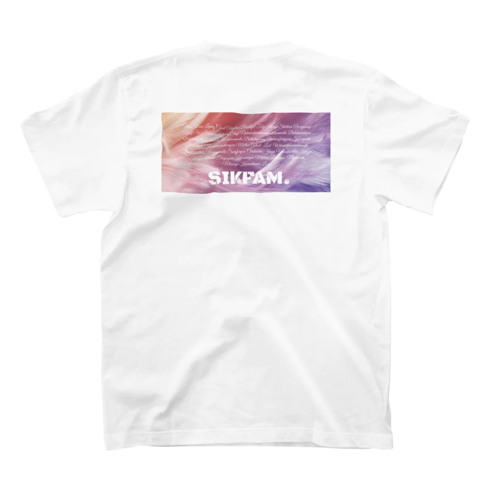 ｽｲｶﾁｬﾝ🍉の背中もプリント🍉SIKFAM スタンダードTシャツの裏面