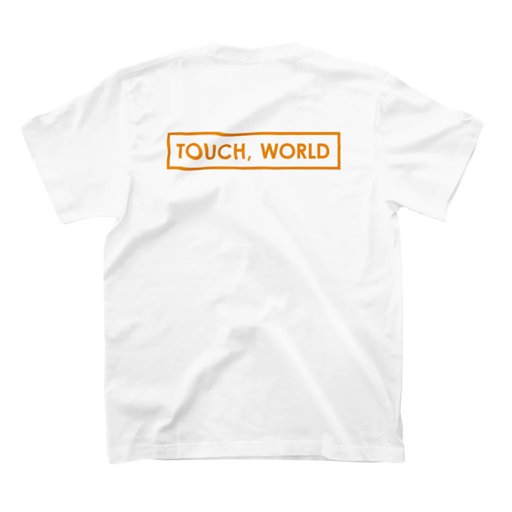 いちはる👩‍🦲COLEYO Inc.／京都にいる野生のデザイナ〜のTOUCH WORLD 2 ORANGE Regular Fit T-Shirtの裏面