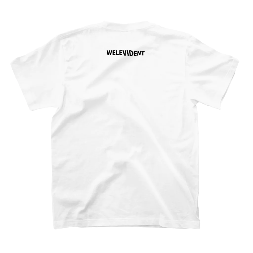 WELEVIDENT SHOPのグラフィック スタンダードTシャツの裏面