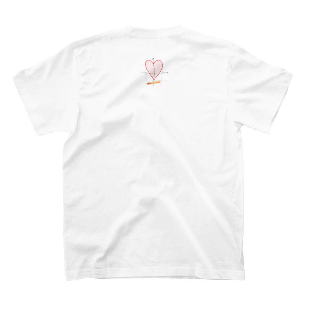 教学館公式ショップのMath is Love. Regular Fit T-Shirtの裏面