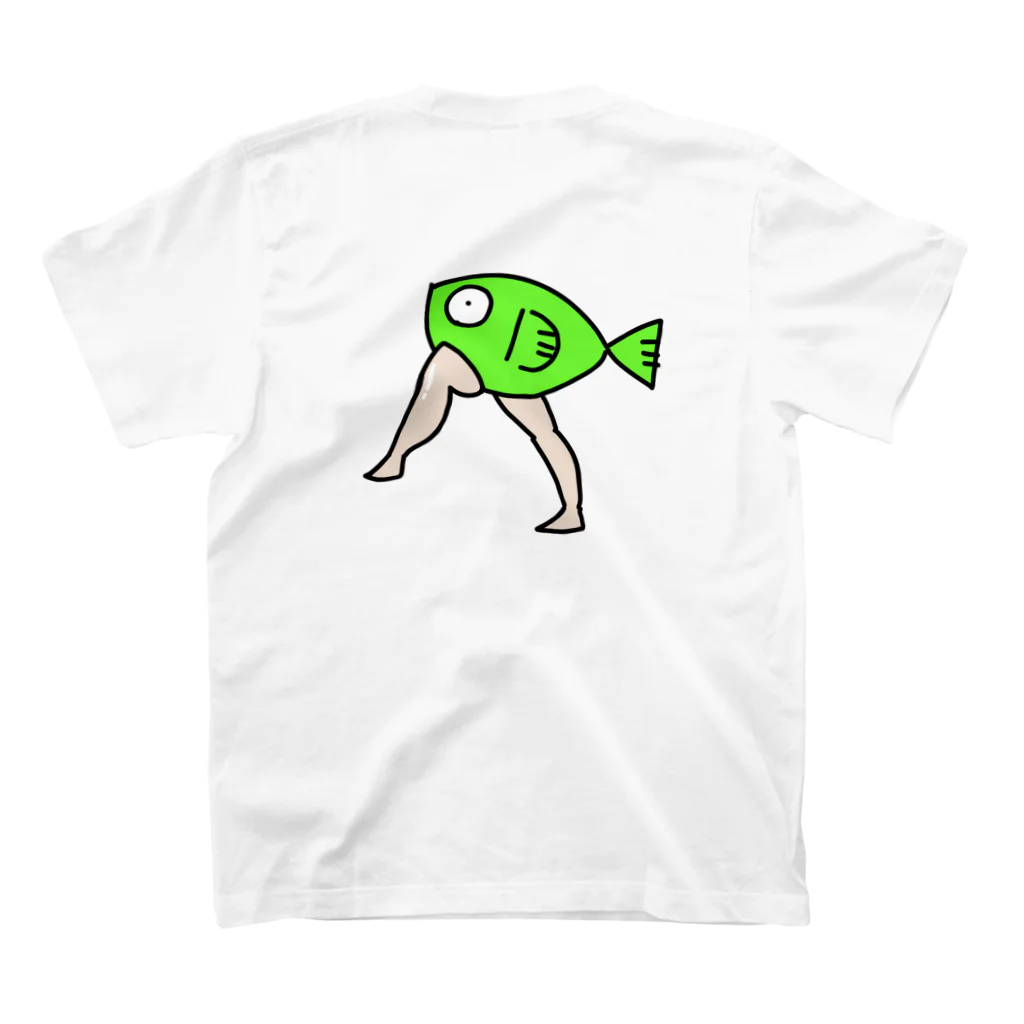 傘さんのFISH  スタンダードTシャツの裏面