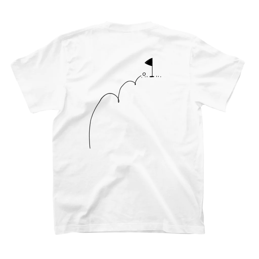 イラスト MONYAAT の両面プリント　カップイン　ゴルフTシャツ Regular Fit T-Shirtの裏面