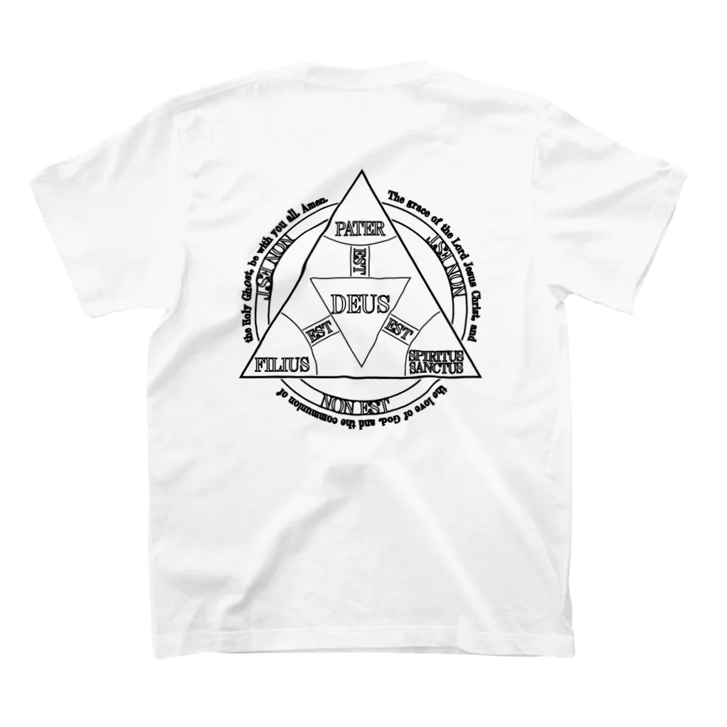 トマスティックのTRINITY+ スタンダードTシャツの裏面