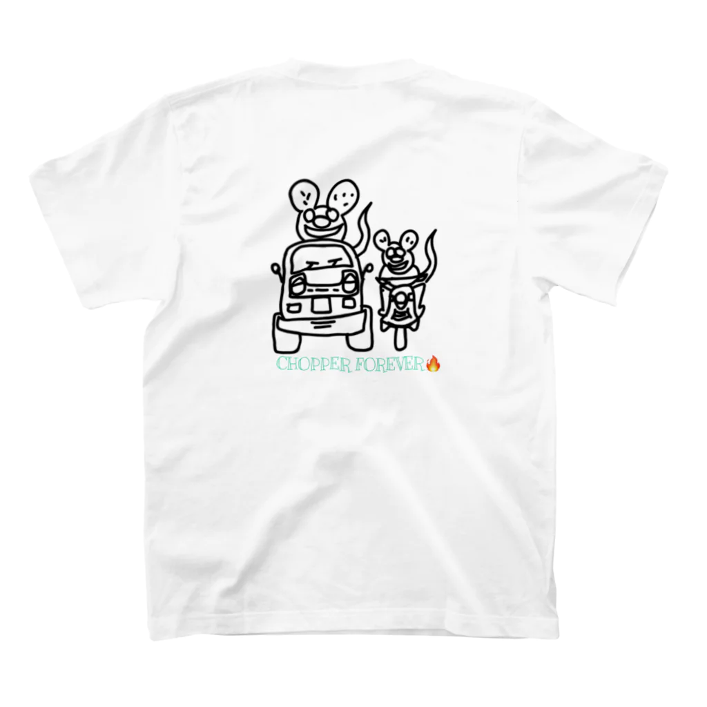 chopperrrのRAD chopper スタンダードTシャツの裏面