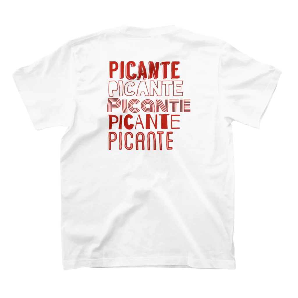 PicanteのPicante rojo スタンダードTシャツの裏面