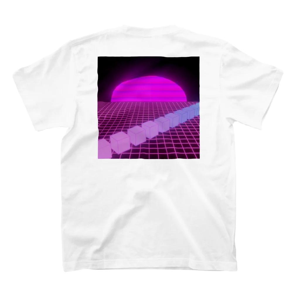 SWEET ‘n CALMのPURPLE Glitch -Back- Regular Fit T-Shirtの裏面