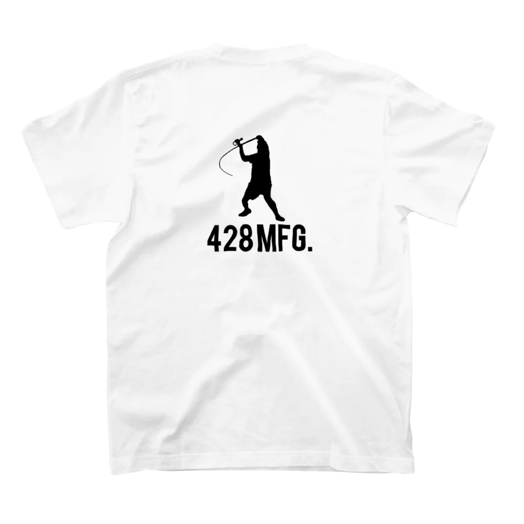 428MFG.の投げ師シルエット スタンダードTシャツの裏面