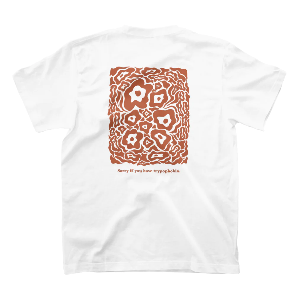 bibiのSorry if you have trypophobia. - orange スタンダードTシャツの裏面