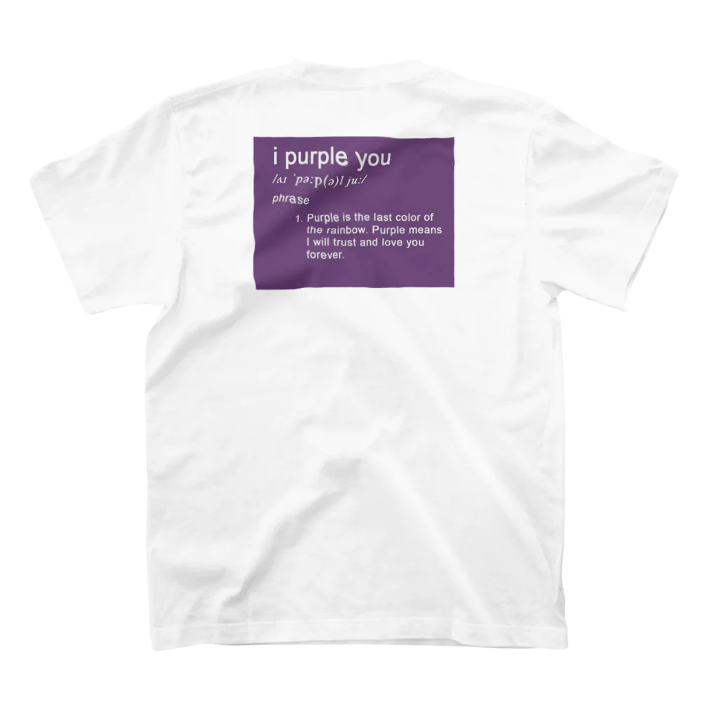 Purple-bts-armyのpurple you　T Regular Fit T-Shirtの裏面