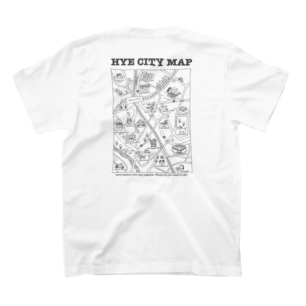 HitYouEternityのHYE CITY MAP(black) スタンダードTシャツの裏面