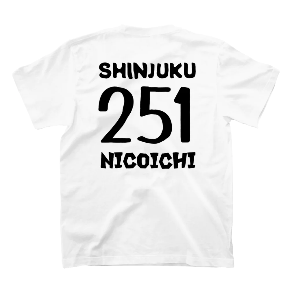 しもにーちゃんねるのNEW251〜nicoichi〜 Regular Fit T-Shirtの裏面