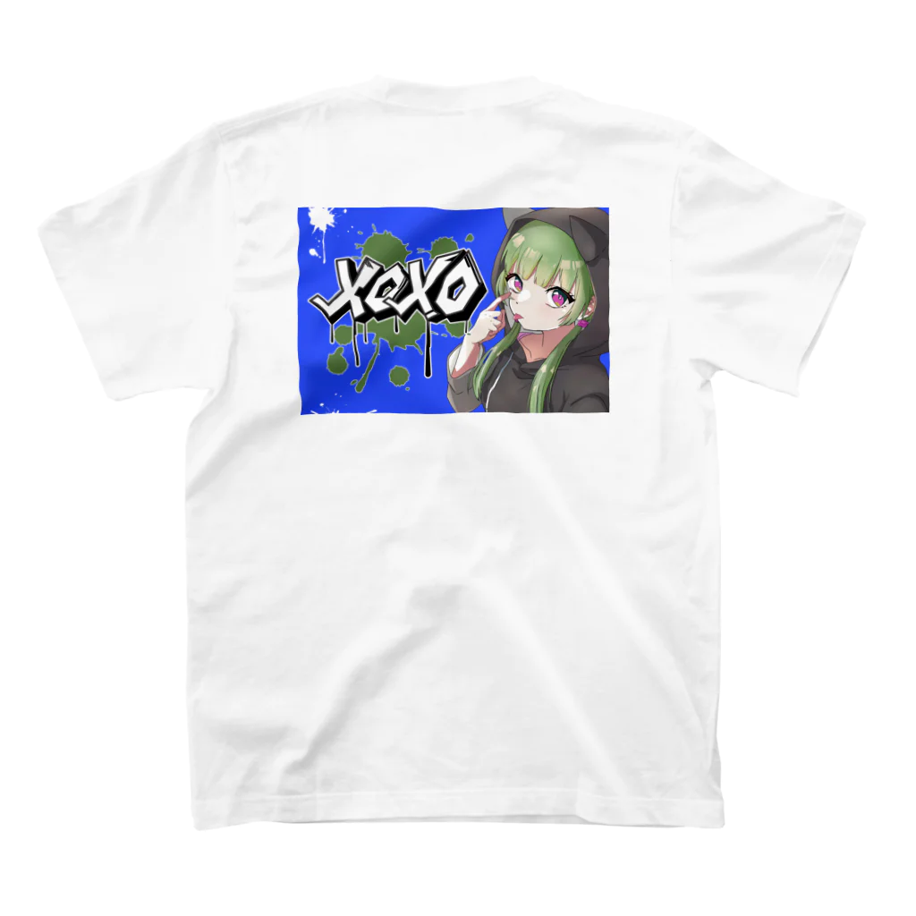 BuddhismのXOXOシリーズ【Hannya】Ver.BLUE スタンダードTシャツの裏面