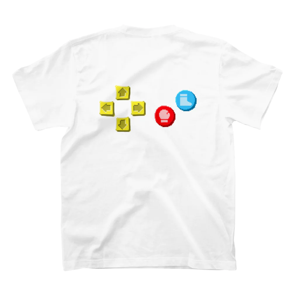 DOT'S(どっつ)のDOT'S 格ゲーマードットロゴTシャツ(両面) スタンダードTシャツの裏面