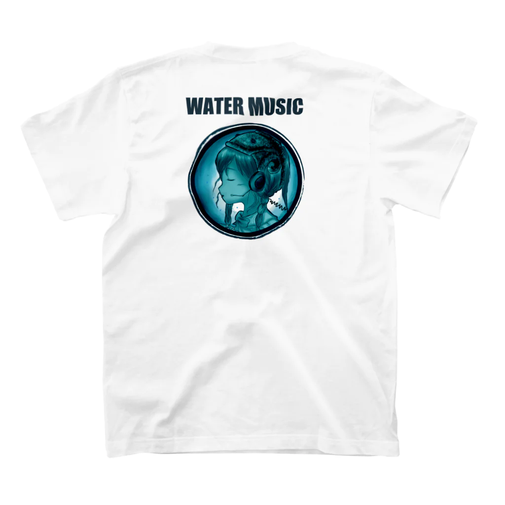 all olé のWATER MUSIC スタンダードTシャツの裏面