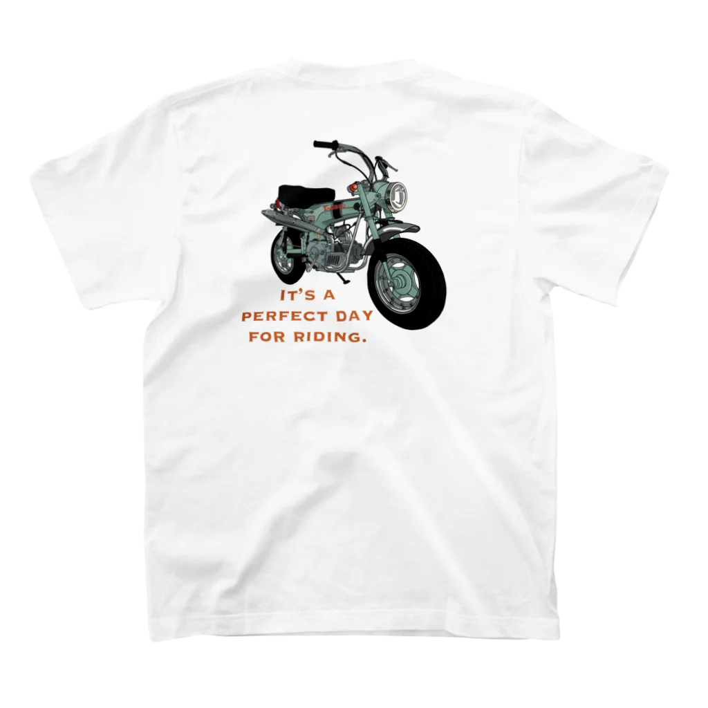 mayon's animal shopのバイクTシャツ　レトロなダックス Regular Fit T-Shirtの裏面