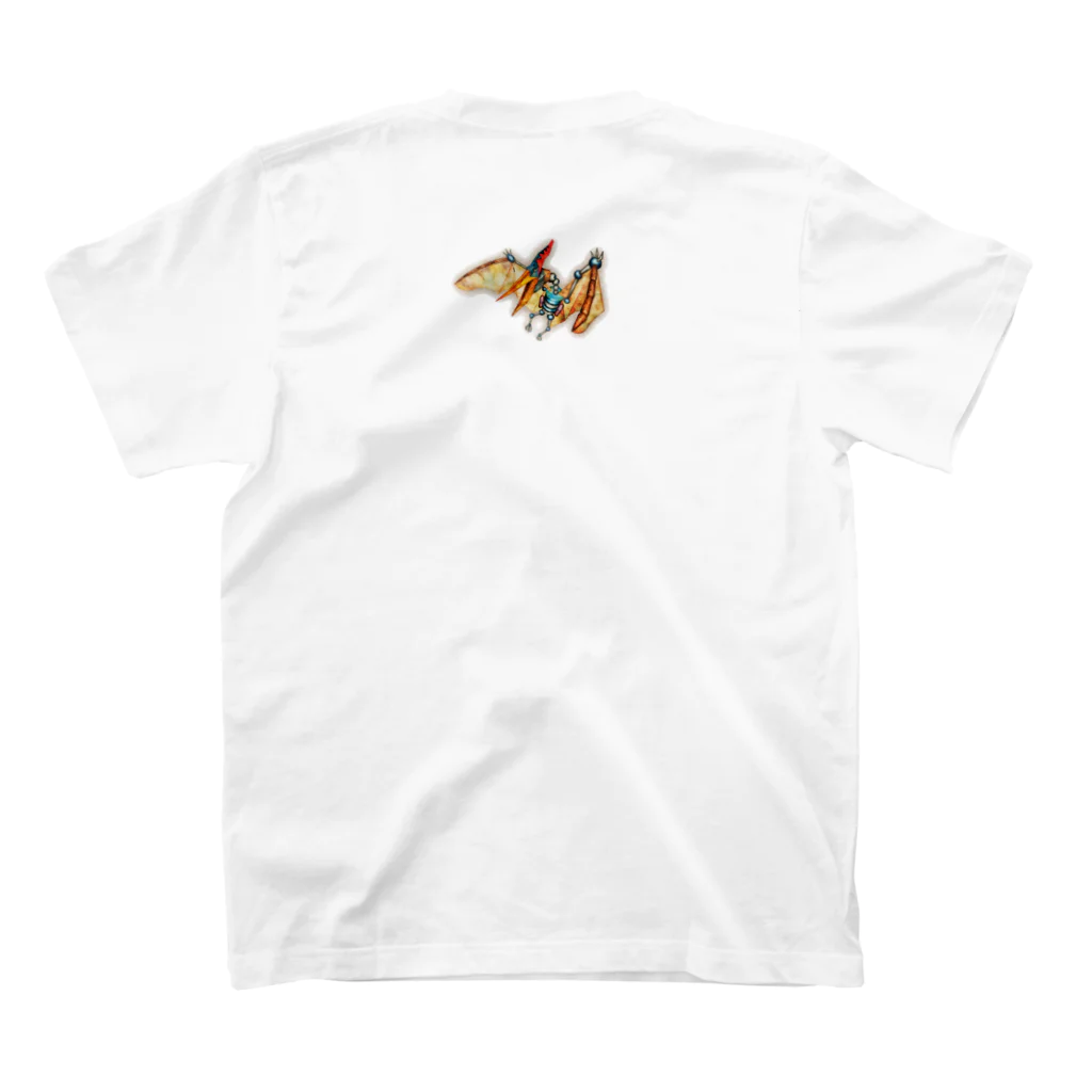 キカイ王国【イラストレーター城谷俊也】Kikaioukokuのキカイ・プテラノドンTシャツ Regular Fit T-Shirtの裏面