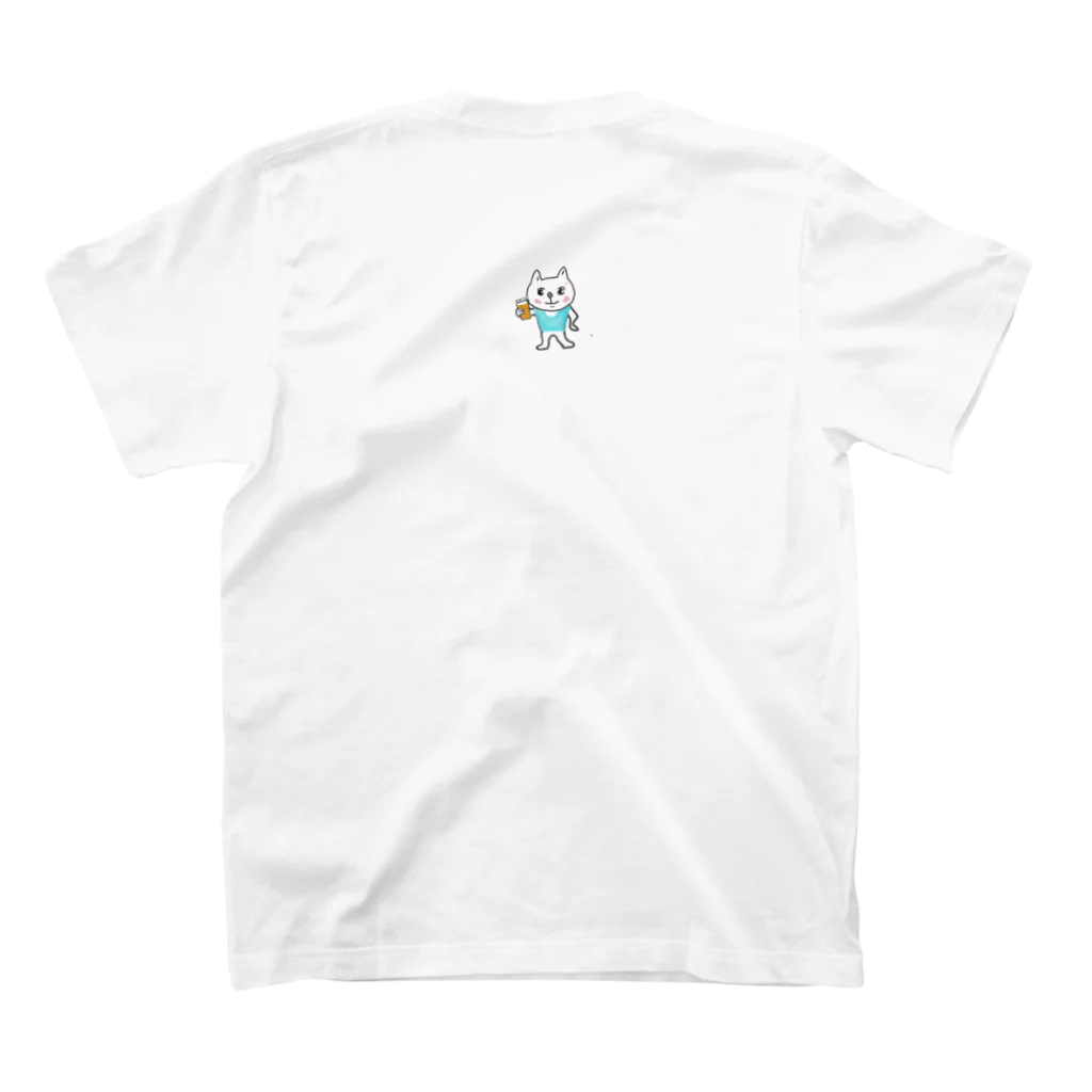 alligator7のnekobeer スタンダードTシャツの裏面