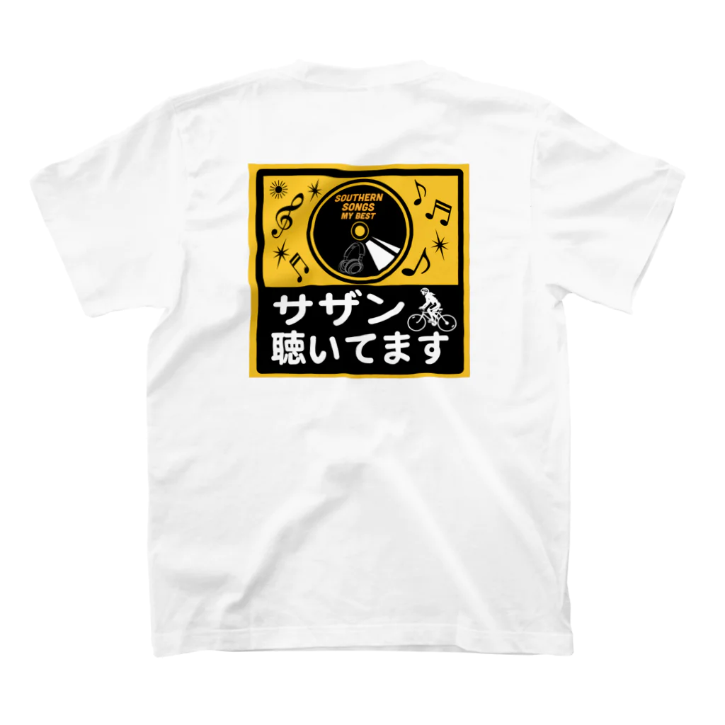 湘南・茅ケ崎　Kuwatayaのサザン聴いてます・サイクル編 スタンダードTシャツの裏面