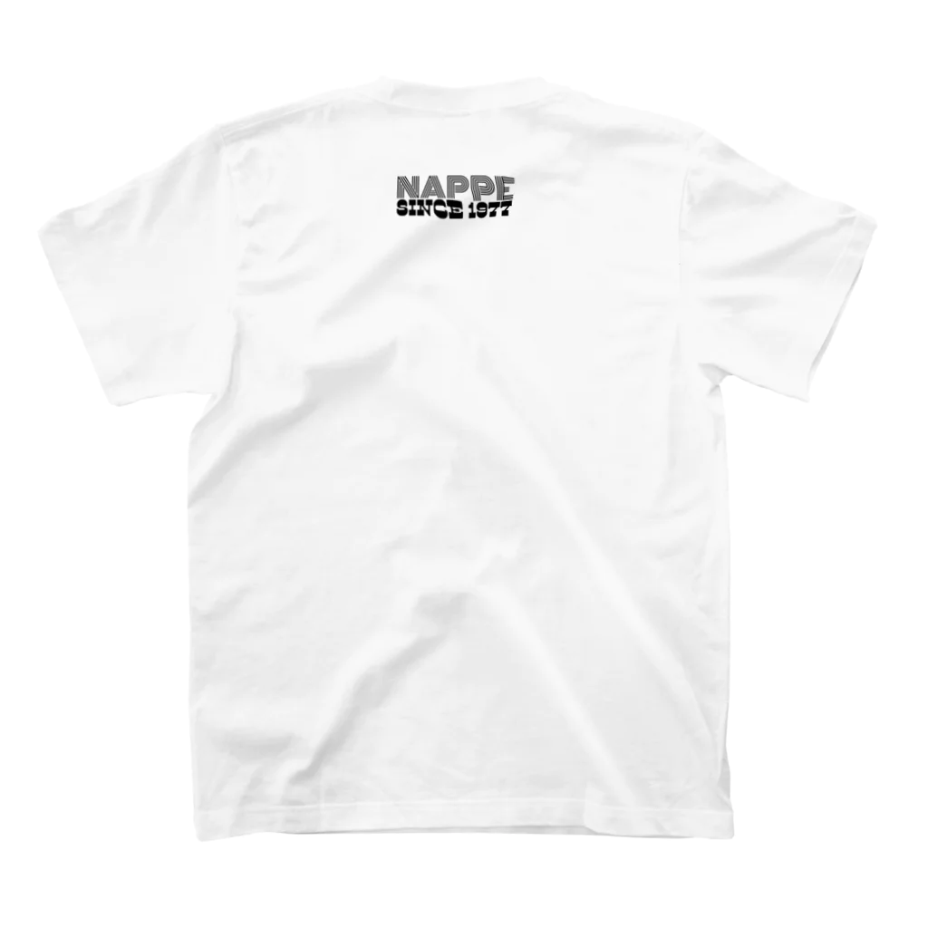 キハラヤングの夏のカリスマ　@ナッペ #黒文字Ver Regular Fit T-Shirtの裏面