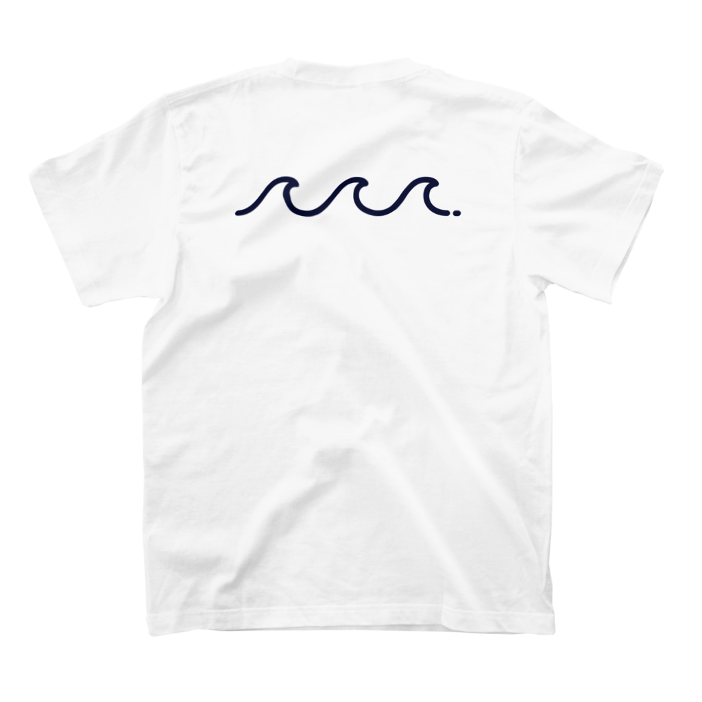 ホライゾンFactory'sのKOBAYASHI WAVE [WHITE] Regular Fit T-Shirtの裏面