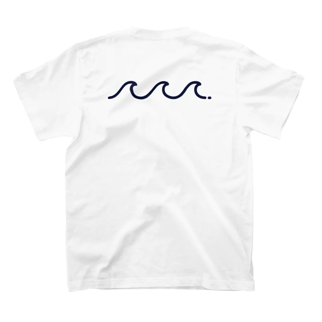 ホライゾンFactory'sのKOBAYASHI WAVE [WHITE] スタンダードTシャツの裏面