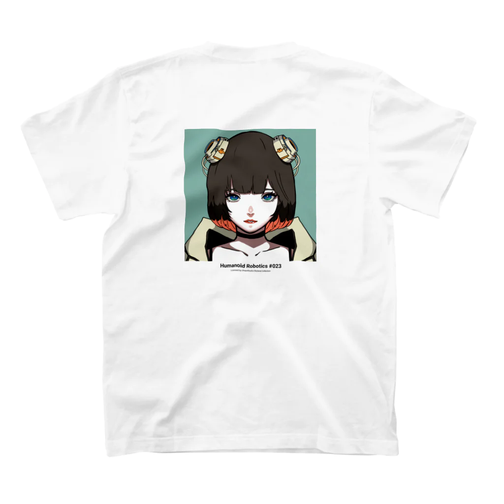 しゅりん - Shopのメカシリーズ #023 humanoid robotics スタンダードTシャツの裏面