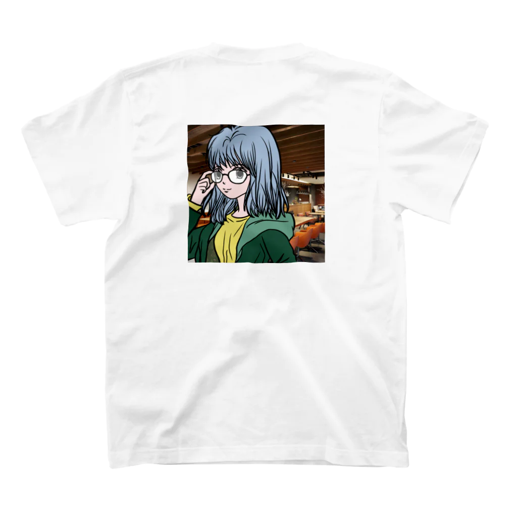 イラストるるのメガネ女子A スタンダードTシャツの裏面