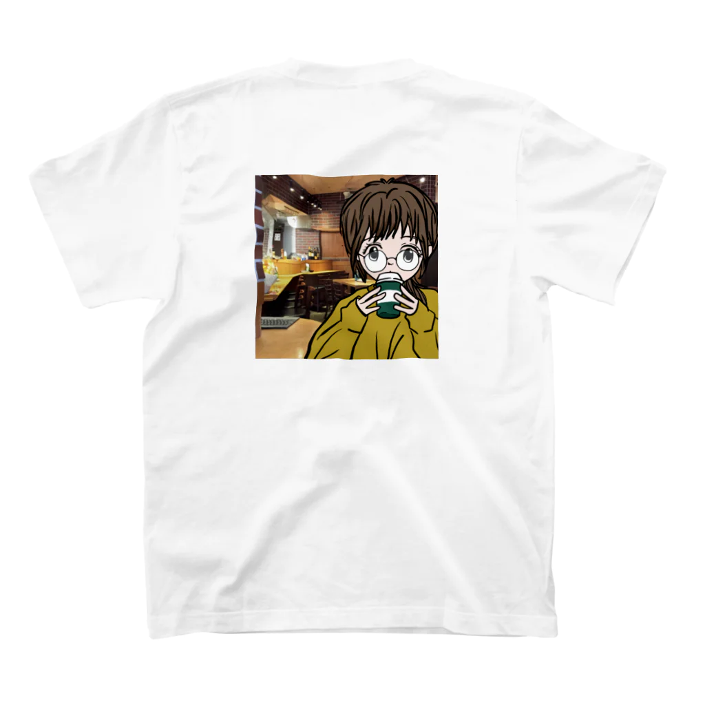 イラストるるのメガネ女子B スタンダードTシャツの裏面