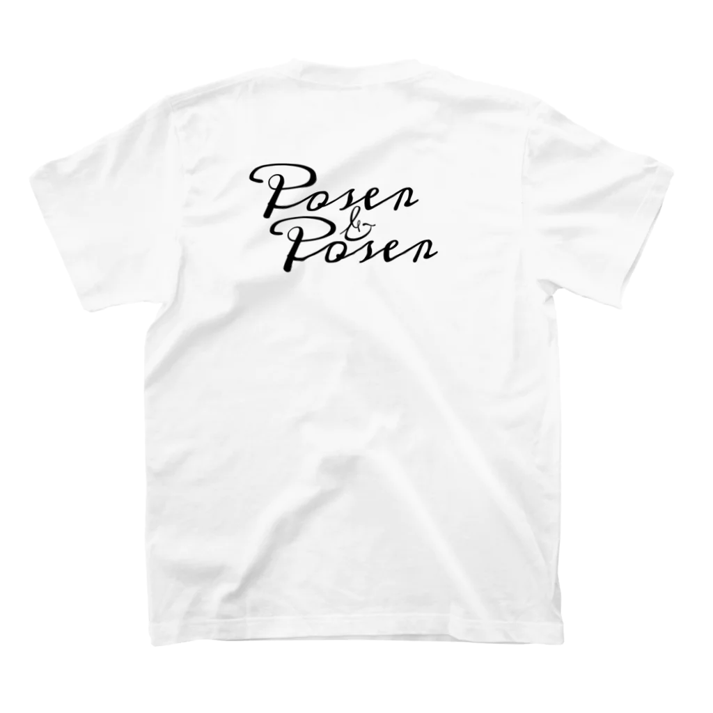 POSERのPOSER&POSER スタンダードTシャツの裏面