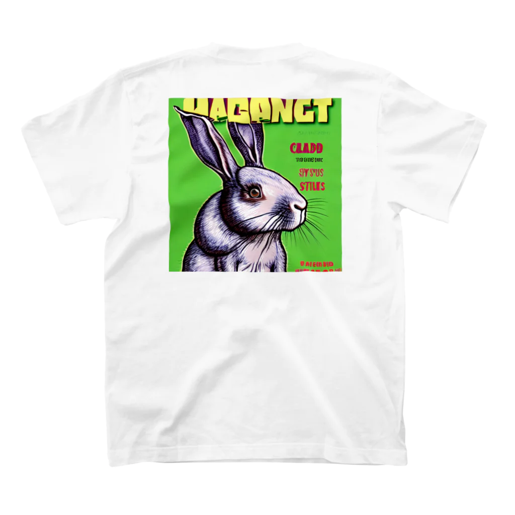 ganja manのCRAZY Rabbit スタンダードTシャツの裏面