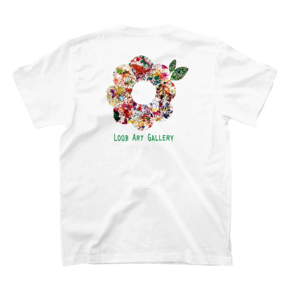 Loob Art Galleryのまぁるいお花 スタンダードTシャツの裏面