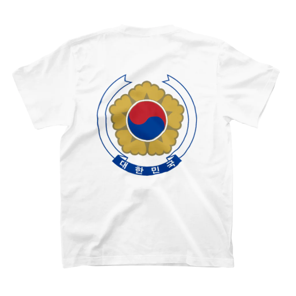 国旗ショップの大韓民国国旗 スタンダードTシャツの裏面