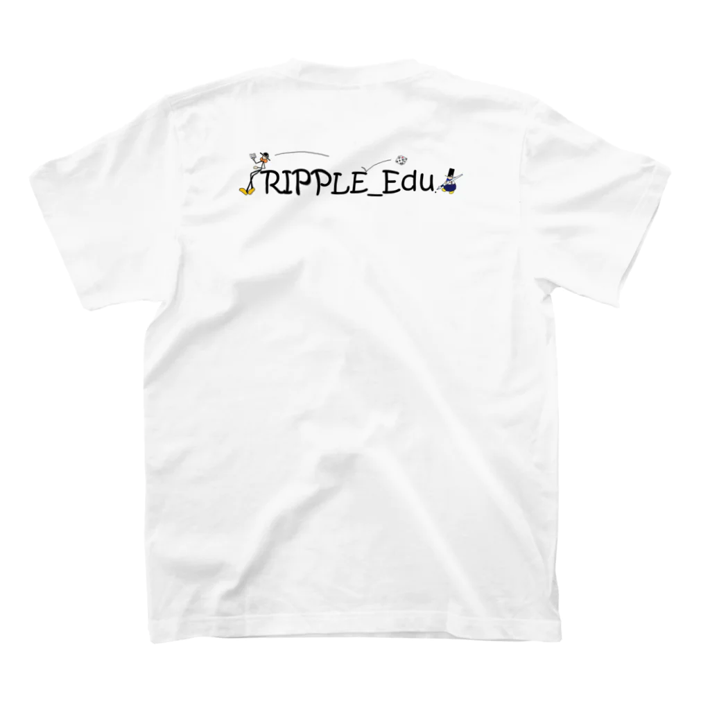 RippleMarketのRIPPLE_Edu スタンダードTシャツの裏面