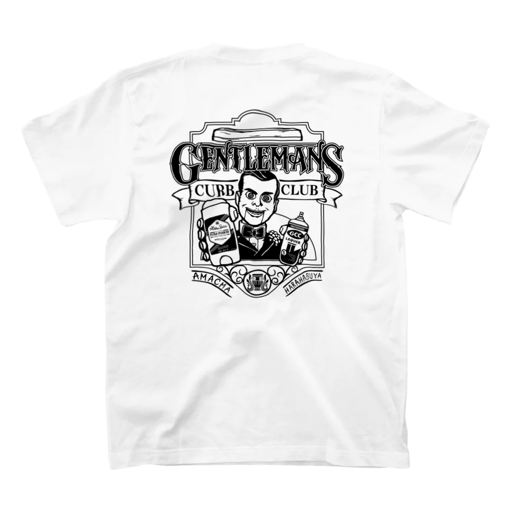 原ハブ屋【SUZURI店】のGENTLEMANS CURB CLUB（T-GO） Regular Fit T-Shirtの裏面