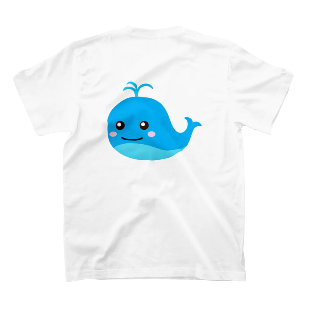 BLUE-SKYのくじらのクーちゃん スタンダードTシャツの裏面