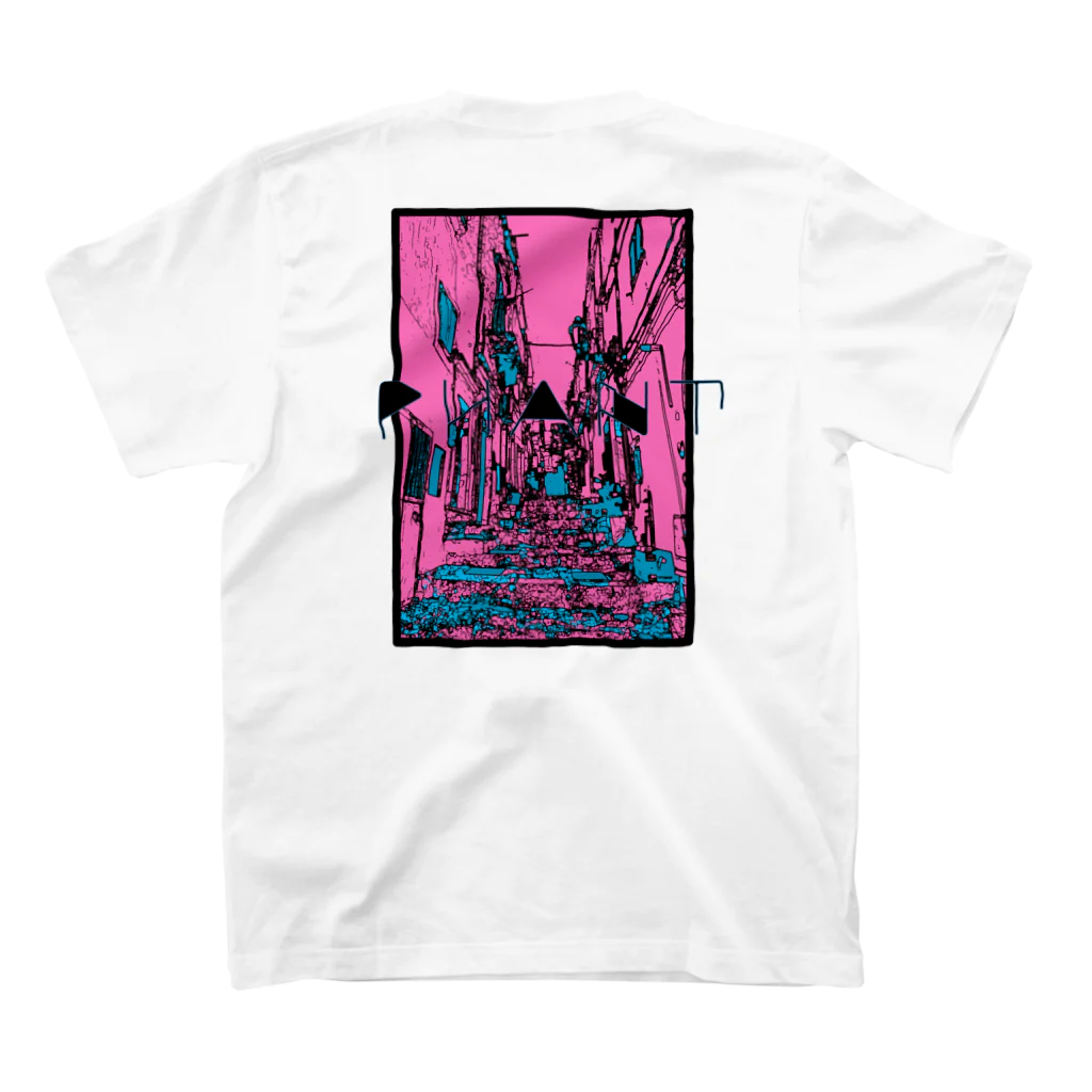 PHANT-ﾌｧﾝﾄ-の路地裏/ピンク スタンダードTシャツの裏面