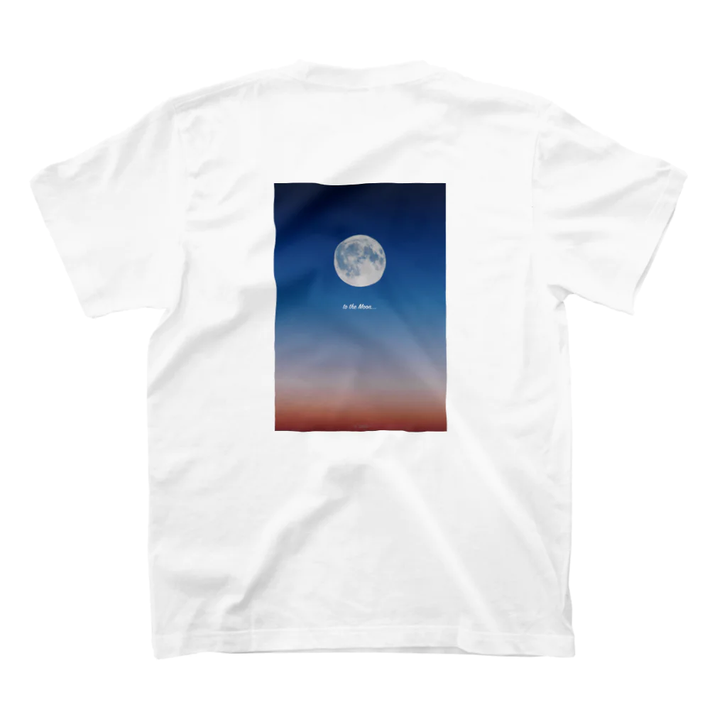 SPACE++の" to the Moon... " スタンダードTシャツの裏面