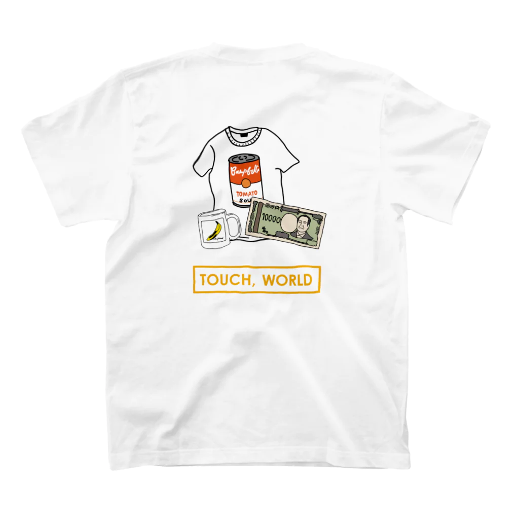 いちはる👩‍🦲COLEYO Inc.／京都にいる野生のデザイナ〜のタッチTシャツ（MONEY YELLOW） スタンダードTシャツの裏面