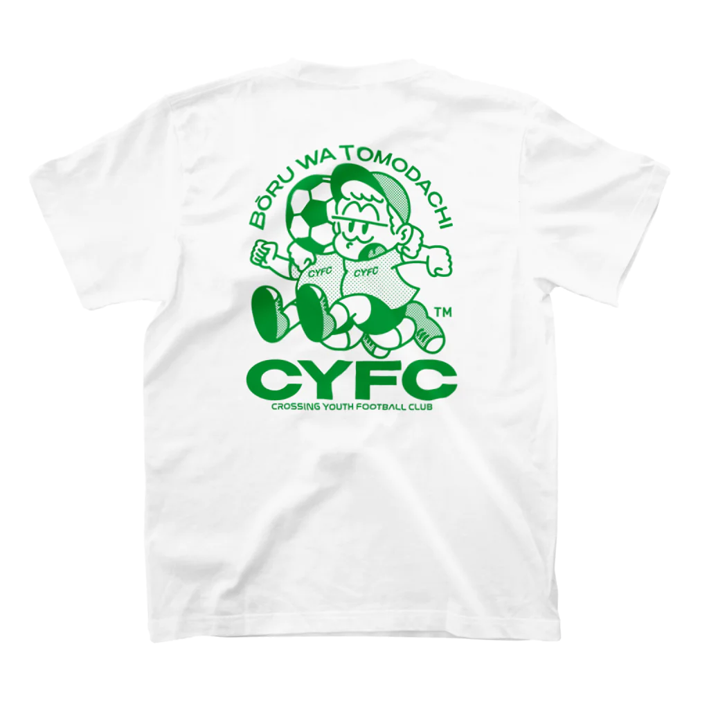 マチダタケルのSUZURIのお店のCYFC | CROSSING YOUTH FOOTBALL CLUB スタンダードTシャツの裏面