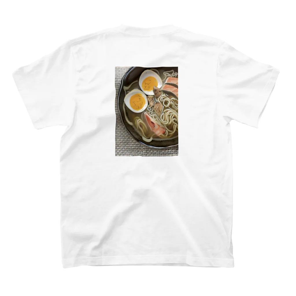 nicopapaのGOHAN 塩ラーメン スタンダードTシャツの裏面