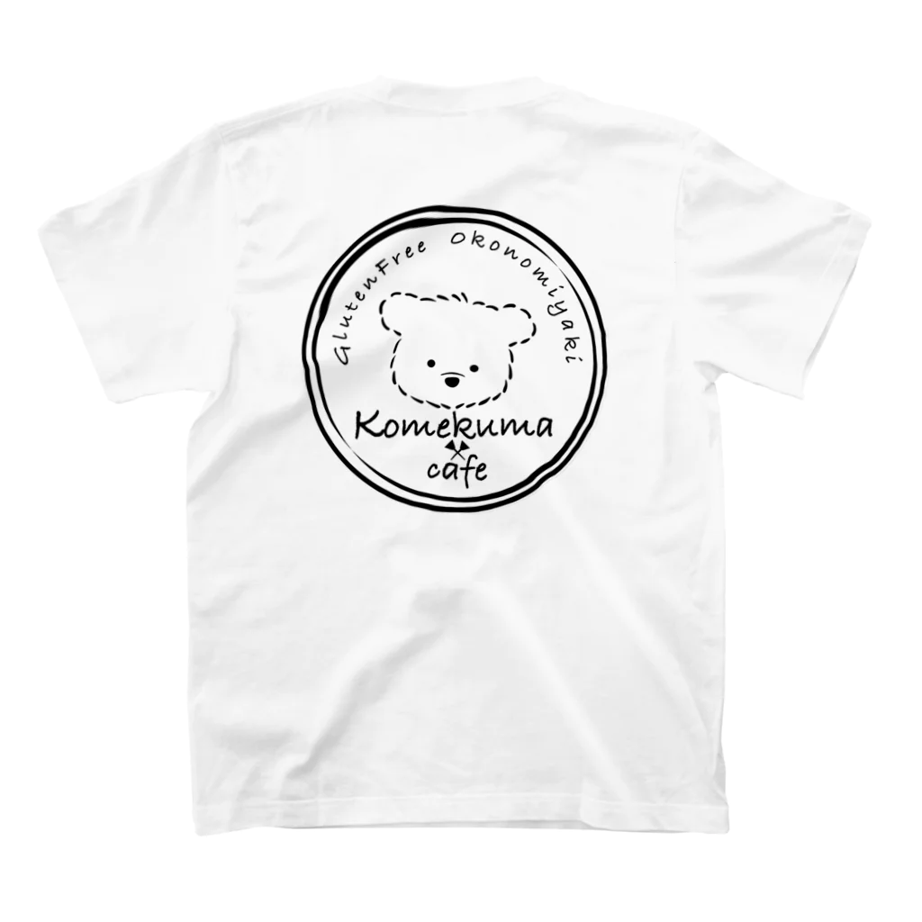 こめくまカフェのこめくまスタッフTシャツ スタンダードTシャツの裏面