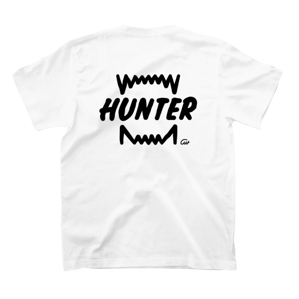 イラスト MONYAAT のバックプリント  HUNTER/ハンターA Regular Fit T-Shirtの裏面