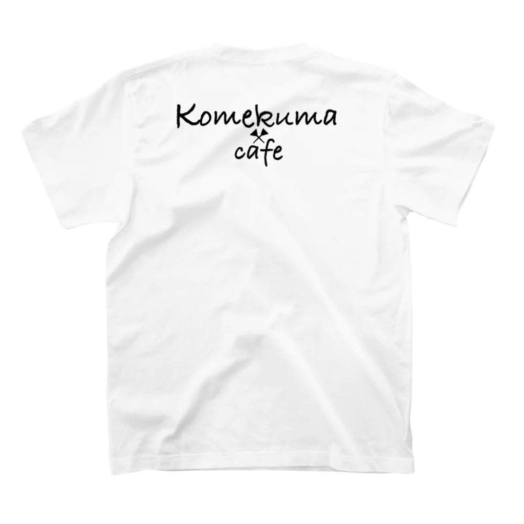 こめくまカフェのこめくまちゃん(白) スタンダードTシャツの裏面