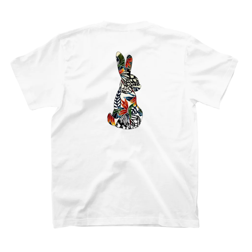 Color Rabbitの南国のうさぎさん スタンダードTシャツの裏面