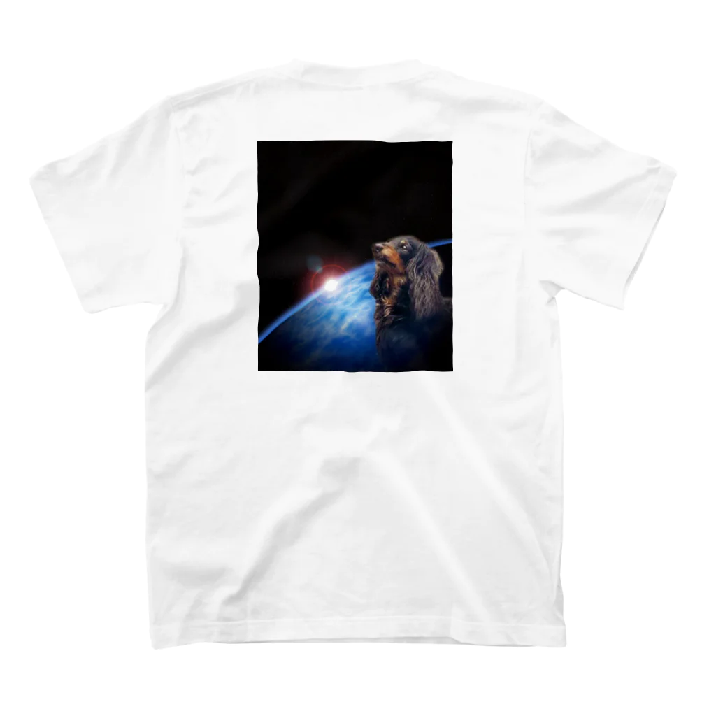 dog_sudaの宇宙ムサシ スタンダードTシャツの裏面