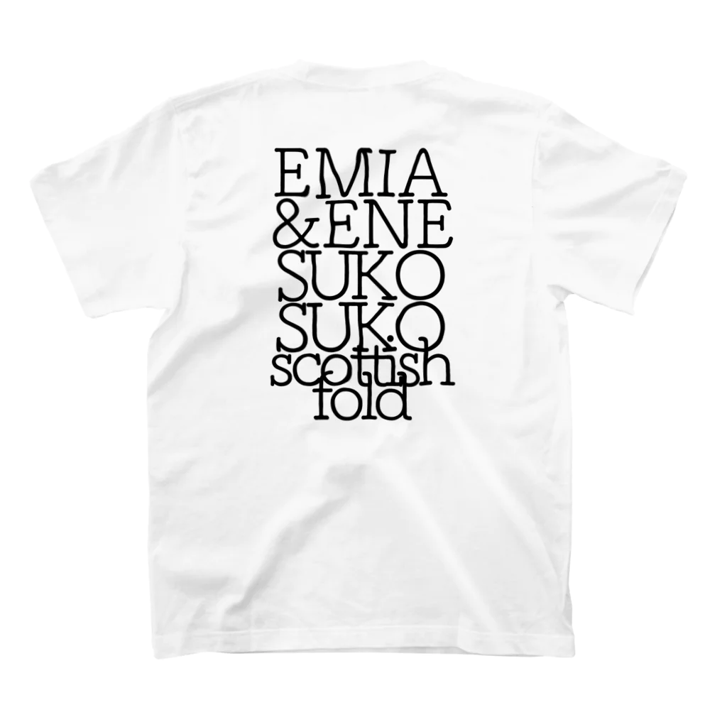 hamu0813のちえみしかかたんスウェット スタンダードTシャツの裏面