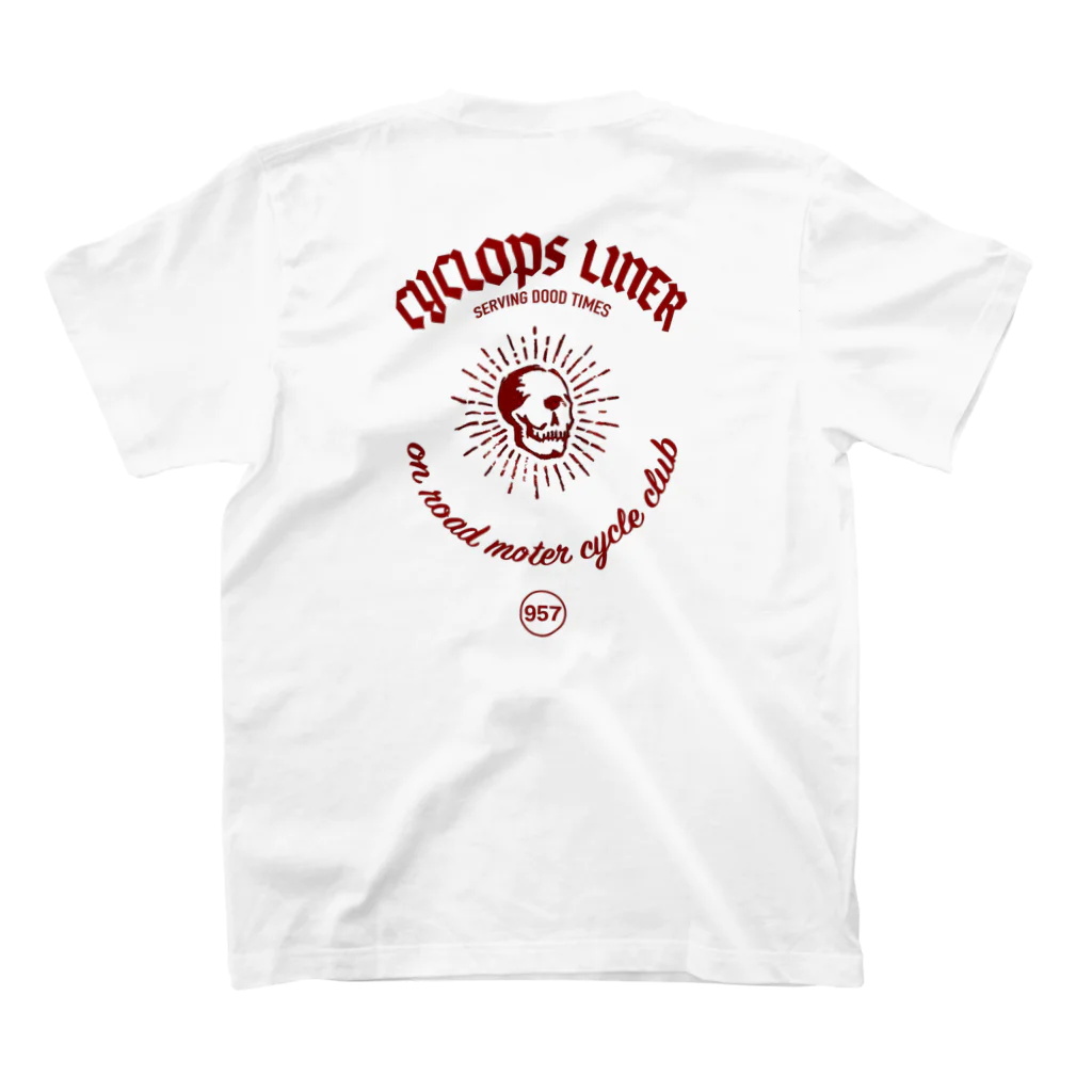 cyclops linerのcyclops liner Tシャツ スタンダードTシャツの裏面