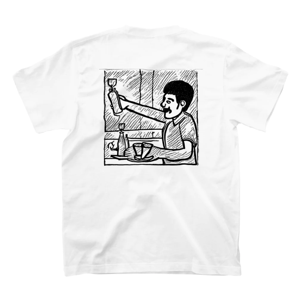 ゴールドビアのline drawing T-shirts,Type-a Regular Fit T-Shirtの裏面